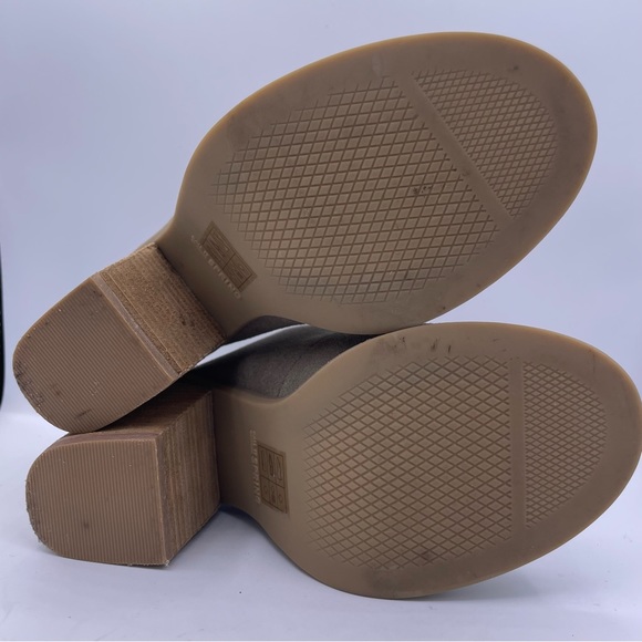 Call It Spring suede peep toe mules stack heeled women’s Size 7.5 Galerassi - Picture 8 of 11